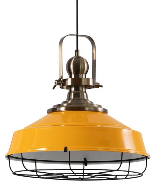 Lampa wisząca Astel ROYALTECH, możliwość ściemniania, żółty / pomarańczowy, salon / jadalnia, metal, industrialny