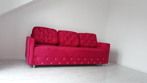 Sofa BLINK glamour + schowek na pościel