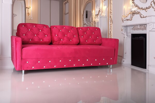 Sofa BLINK glamour + schowek na pościel