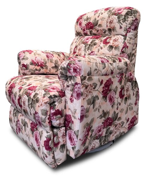 Fotel do salonu MONACO relax print w kwiaty