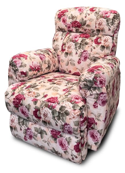 Fotel do salonu MONACO relax print w kwiaty