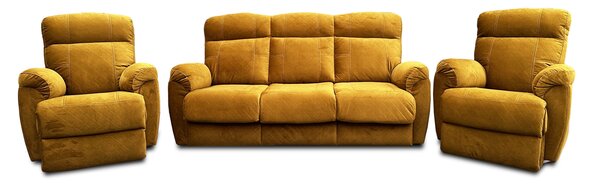 Komplet do salonu Sofa MONACO 2 x Fotele z funkcją Relax