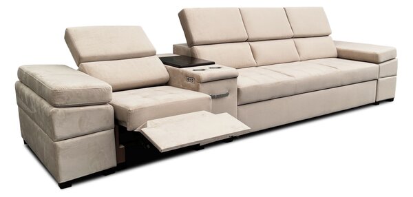 Kanapa z funkcją spania, kanapa 4 osobowa Infinity III funkcją relax i barkiem