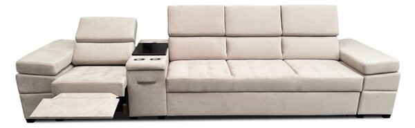 Kanapa z funkcją spania, kanapa 4 osobowa Infinity III funkcją relax i barkiem