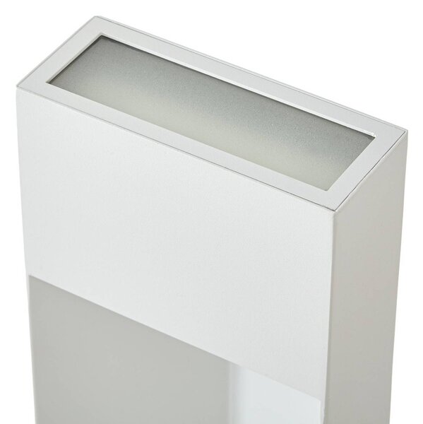Słupek oświetleniowy LED Kaholo Lucande, aluminiowy / szary / cynkowy, aluminium, nowoczesny