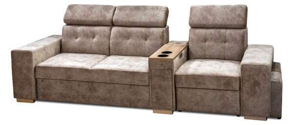 Kanapa 3 osobowa Leon funkcją relax + barek