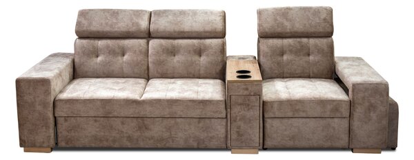 Kanapa 3 osobowa Leon funkcją relax + barek