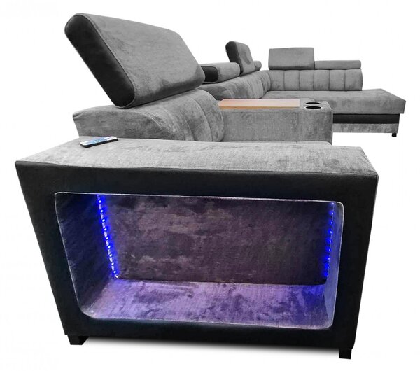 Narożnik rozkładany, kanapa narożna 350/210 cm Dream z relaxem elektrycznym