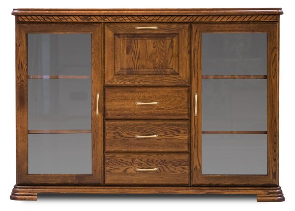 Komoda, komoda do sypialni, komoda do salonu, biblioteczka CLASSIC 2D3S1B II szer. 165 cm