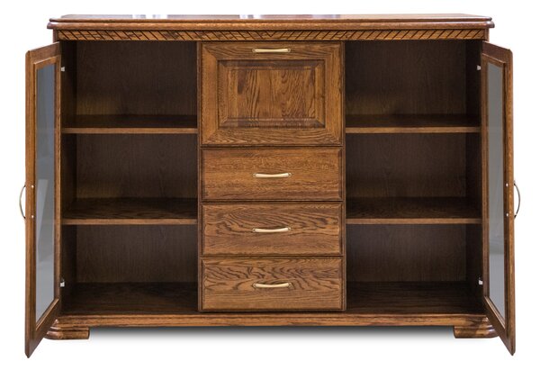 Komoda, komoda do sypialni, komoda do salonu, biblioteczka CLASSIC 2D3S1B II szer. 165 cm