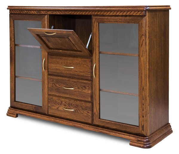 Komoda, komoda do sypialni, komoda do salonu, biblioteczka CLASSIC 2D3S1B II szer. 165 cm