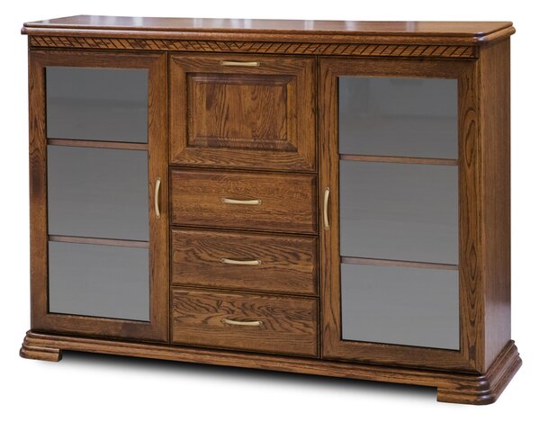 Komoda, komoda do sypialni, komoda do salonu, biblioteczka CLASSIC 2D3S1B II szer. 165 cm