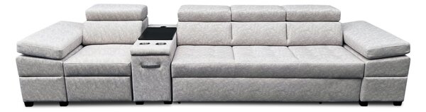 Kanapa z funkcją spania, kanapa 4 osobowa Infinity III funkcją relax i barkiem tkanina premium