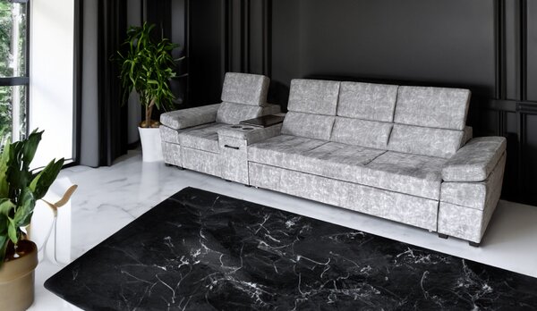 Kanapa z funkcją spania, kanapa 4 osobowa Infinity III funkcją relax i barkiem tkanina premium
