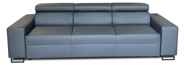Sofa Charlie II skóra naturalna + gniazdo 230V