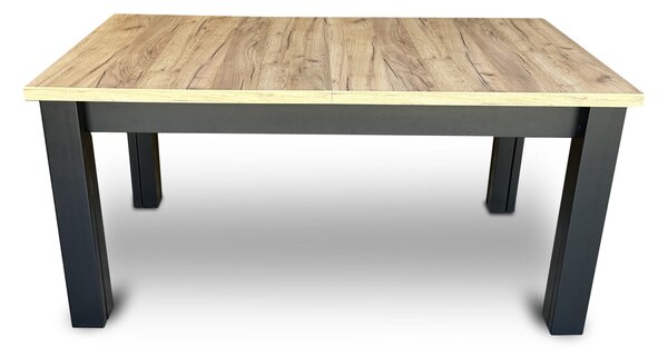 Stół rozkładany, stół dębowy 160/90 + 4x50 cm OKTO w stylu LOFT