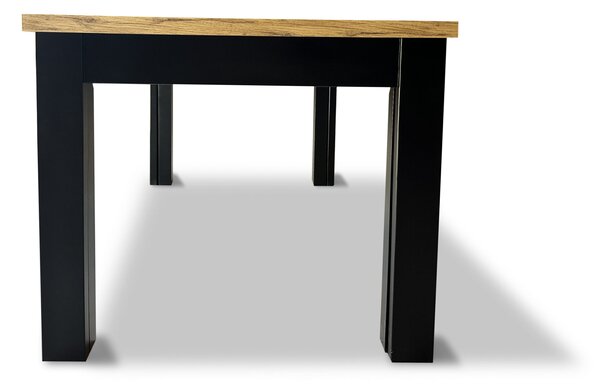 Stół rozkładany, stół dębowy 160/90 + 4x50 cm OKTO w stylu LOFT