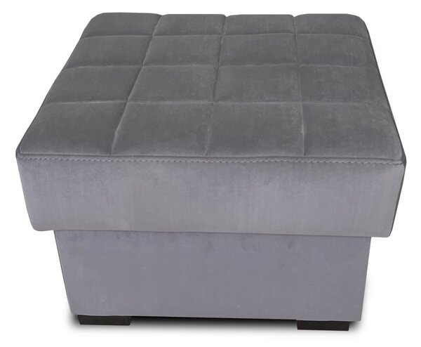 Sofa Charlie III Pik z otwieraną pufą, pikowana