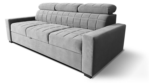 Sofa Charlie III Pik z otwieraną pufą, pikowana