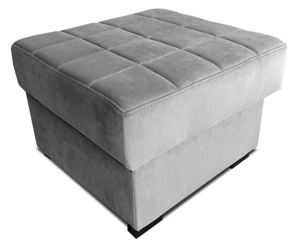 Sofa Charlie III Pik z otwieraną pufą, pikowana