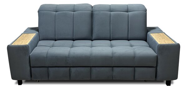 Ekskluzywna sofa 2osobowa CHARM I tkanina 160 cm, półki