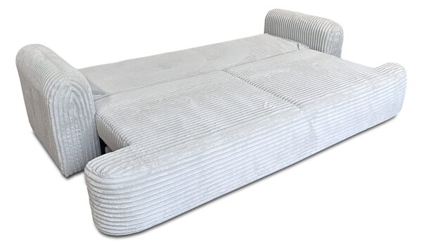 Sofa rozkładana kanapa Limba 250 x 108 cm tkanina styl skandynawski