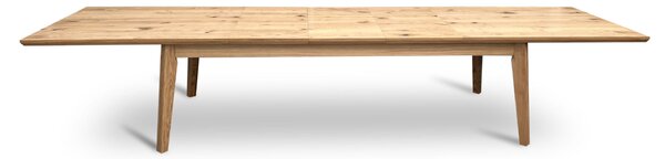 Stół rozkładany, stół dębowy 250/100 + 3x50 cm LUIS MAX w stylu LOFT