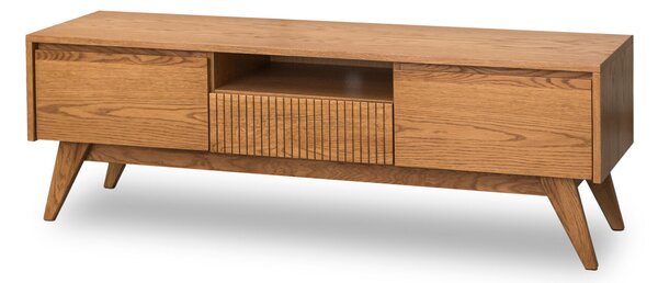 Komoda pod telewizor, szafka RTV dębowa Simi 2D1S1P szerokość 150 cm