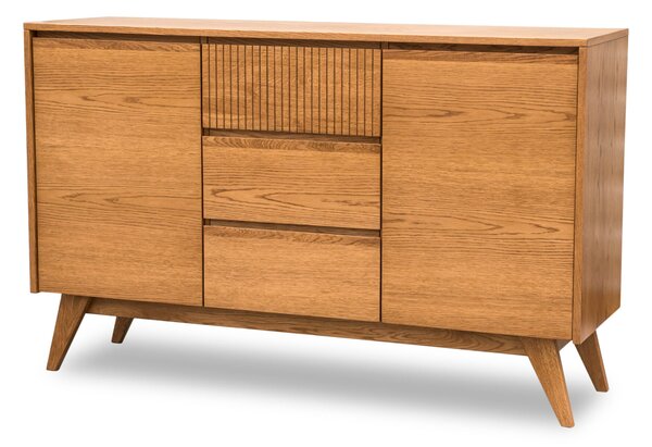 Komoda do sypialni, komoda Simi 3S2D szerokość 150 cm drewno dębowe