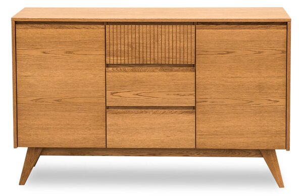 Komoda do sypialni, komoda Simi 3S2D szerokość 150 cm drewno dębowe