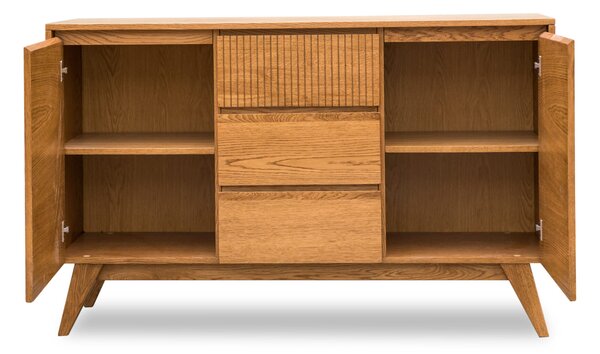 Komoda do sypialni, komoda Simi 3S2D szerokość 150 cm drewno dębowe