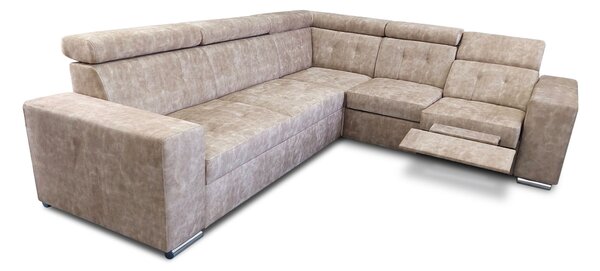 Narożnik, kanapa narożna z funkcją spania Satya III Relax 320/250 cm tkanina Plamoodporna