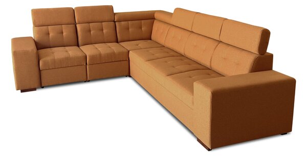 Narożnik, kanapa narożna z funkcją spania Satya III Relax 320/250 cm tkanina Plamoodporna