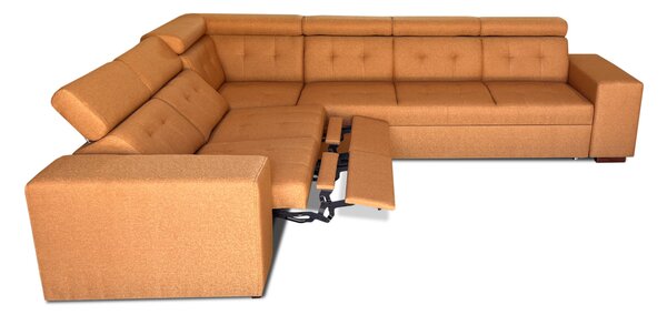 Narożnik, kanapa narożna z funkcją spania Satya III Relax 320/250 cm tkanina Plamoodporna