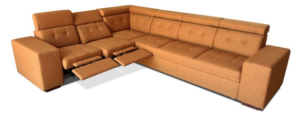 Narożnik, kanapa narożna z funkcją spania Satya III Relax 320/250 cm tkanina Plamoodporna