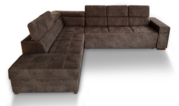 Narożnik rozkładany, kanapa narożna Luton 320x200 + 50 cm pufa