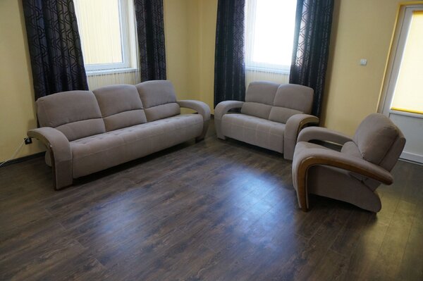 Zestaw mebli do salonu, komplet wypoczynkowy 3+2+1 Apollo 3 os + 2 os kanapa i fotel