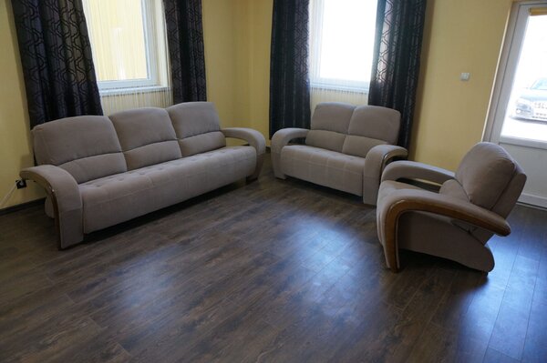 Zestaw mebli do salonu, komplet wypoczynkowy 3+2+1 Apollo 3 os + 2 os kanapa i fotel