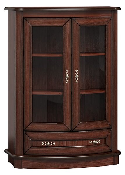 Witryna szklana, witryna do salonu Dalia 5 2D1S szerokość 92 cm