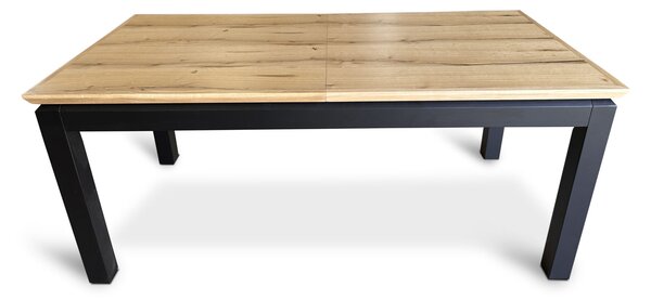 Stół rozkładany, stół drewniany 160/90 + 40 cm PABLO w stylu LOFT