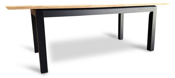 Stół rozkładany, stół drewniany 160/90 + 40 cm PABLO w stylu LOFT