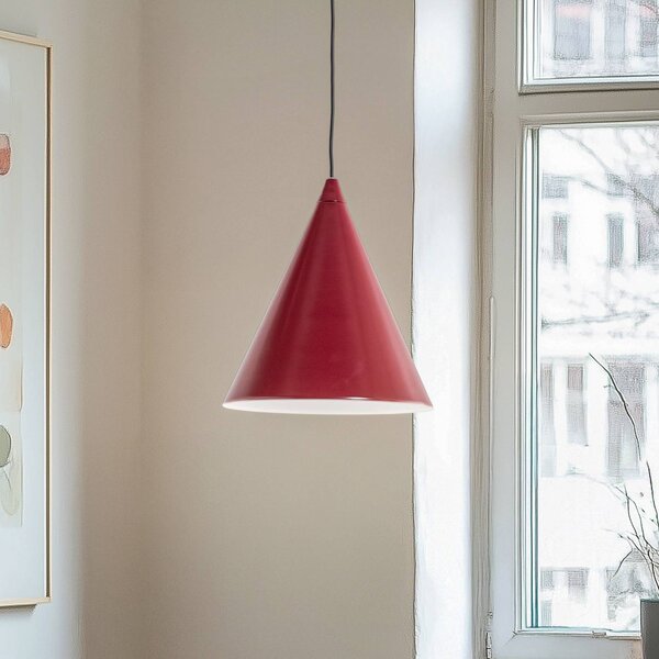 Lampa wisząca Form ALDEX, możliwość ściemniania, czerwony, salon / jadalnia, metal