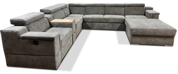 Narożnik Podkowa ?U? 300/350/200 cm Magnum I z funkcją Relax i barkiem