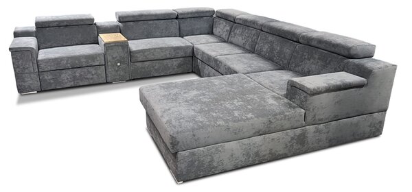 Narożnik Podkowa ?U? 300/350/200 cm Magnum I z funkcją Relax i barkiem