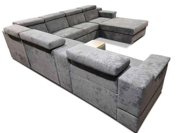 Narożnik Podkowa ?U? 300/350/200 cm Magnum I z funkcją Relax i barkiem