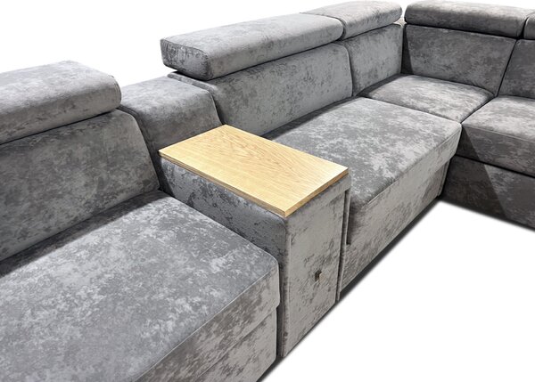 Narożnik Podkowa ?U? 300/350/200 cm Magnum I z funkcją Relax i barkiem