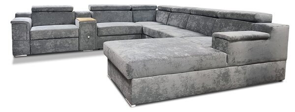 Narożnik Podkowa ?U? 300/350/200 cm Magnum I z funkcją Relax i barkiem