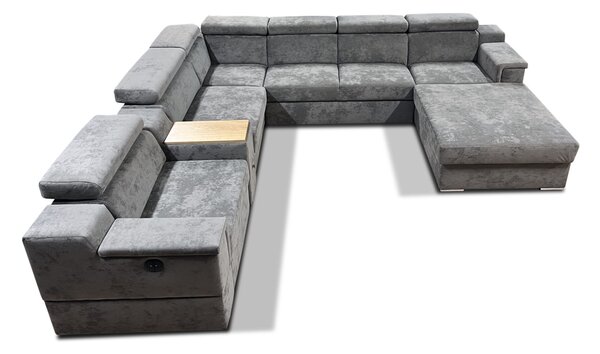 Narożnik Podkowa ?U? 300/350/200 cm Magnum I z funkcją Relax i barkiem