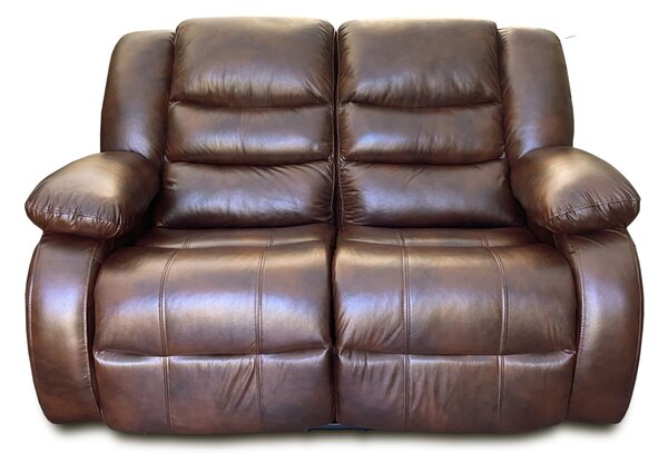 Sofa 2 osobowa, kanapa skórzana Borys 2 x relax manualny 100% Skóra naturalna