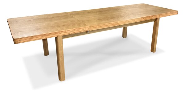 Stół z krzesłami, stół rozkładany 180/90 + 50 cm Frez + 8 x krzesło KJ kubełek OLO